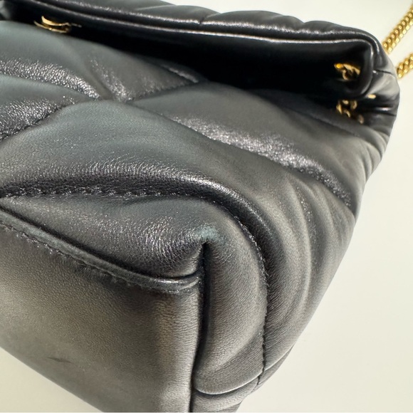Saint Laurent Small Loulou Puffer Bag Black Gold - Picture 5 of 16